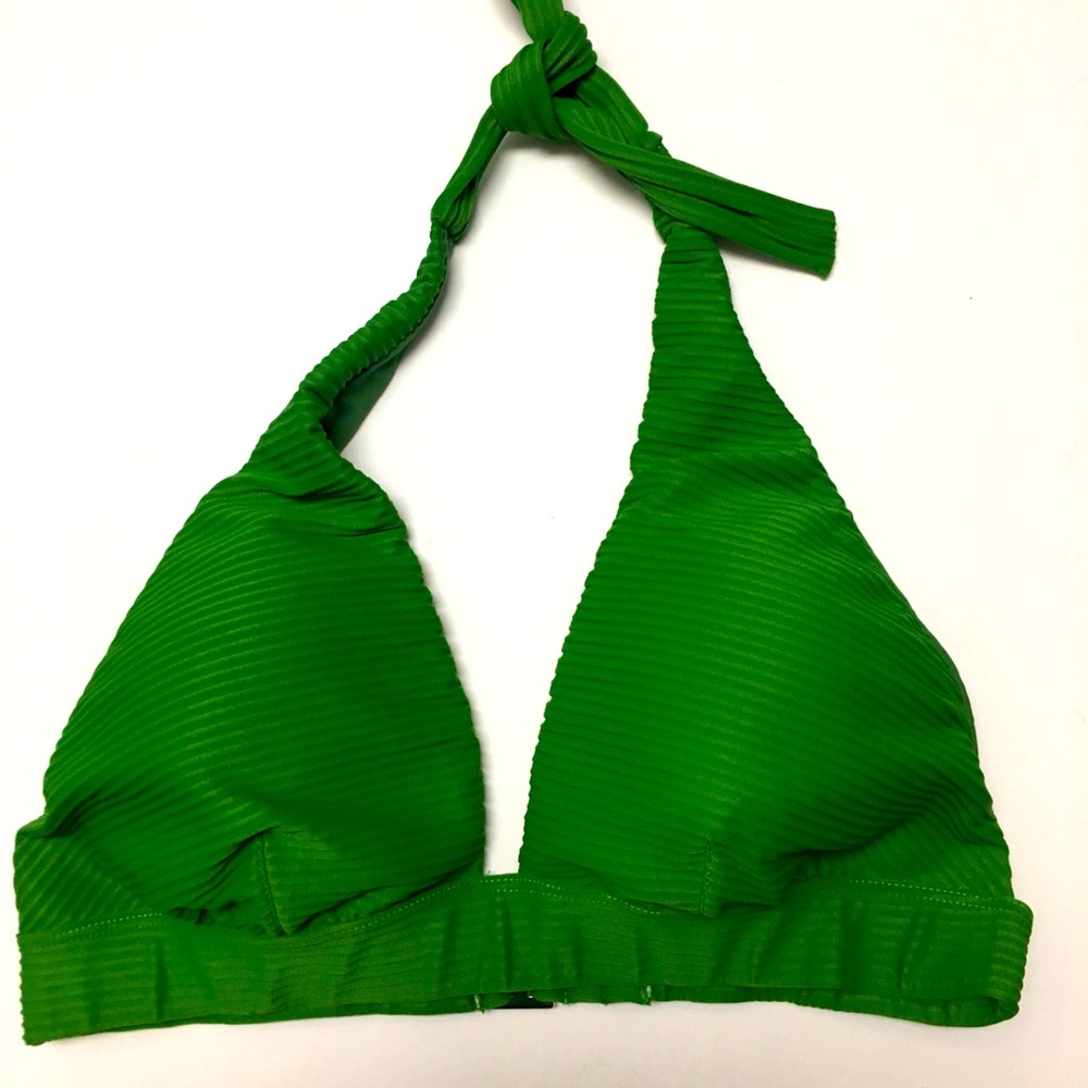 Aquaclara Triangle Bikini Top Large Green Beach Vacation Swim